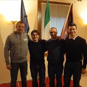 La squadra di Modena 2 dopo l'ultimo turno (Barillaro, Frigieri, Petkov e Vincenzi). Franchini gi rientrato alla base dopo la salvezza della squadra