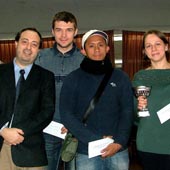 Foto di gruppo dei primi 4 classificati
