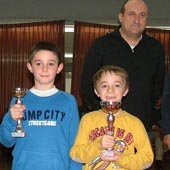 Fascia under 8 : 2 classificato Simone Cacchioli e 1 posto per Andrea Becchi, entrambi della provincia di Modena