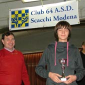 Fascia under 14 : vince il giovanissimo CM Alex Dobboletta di Bologna