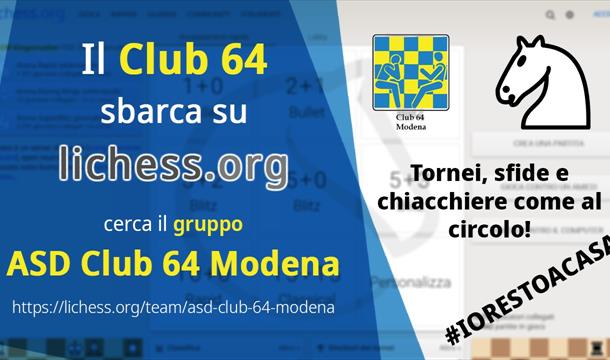 Gioca anche tu online su lichess con il Club 64!